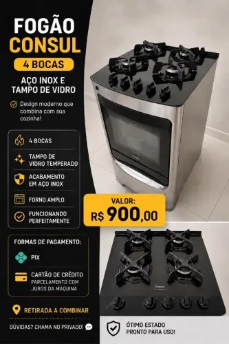 Fogão Consul 4 bocas