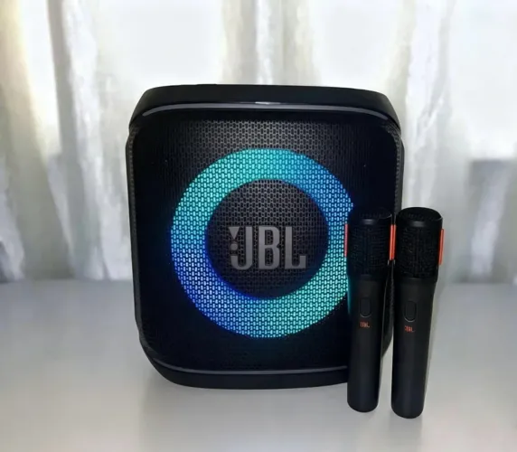 JBL PartyBox Encore 2 + 2 Microfones | Estado de Nova