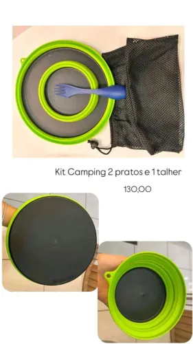 Pratos e talher portátil