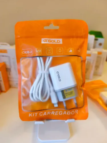 Kit carregador A'GOLD Lightning (iPhone)
