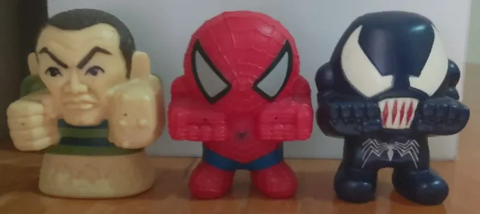 Homem Aranha 3 Conjunto Bonecos Spiderman Venom Sandman Marvel Original