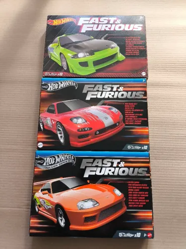 3 sets hot Wheels velozes e furiosos