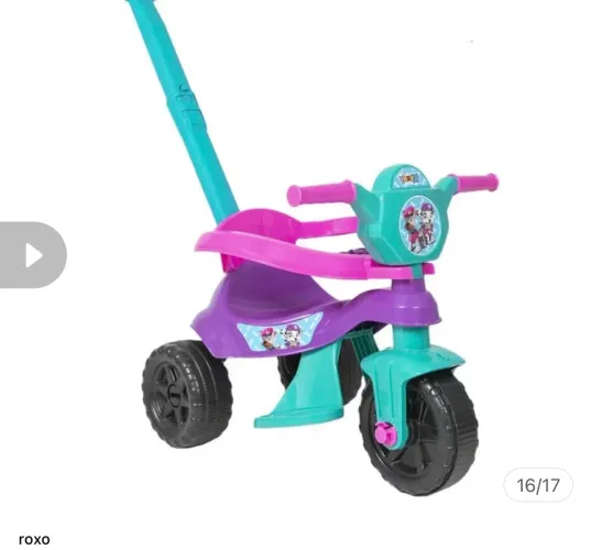 Triciclo infantil menina