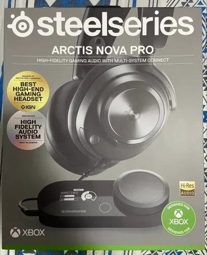 Headset Steelseries Arctis Nova Pro (com fio) + GameDAC Gen 2