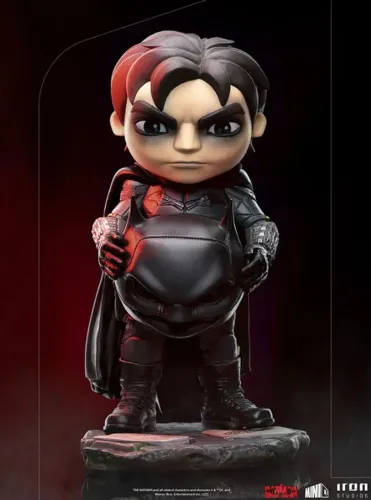 estátua decoração batman unmasked figure presente filme -the batman- minico - iron studios