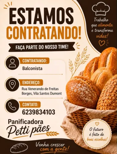 Balconista Padaria