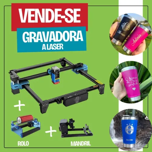 GRAVADORA A LASER TTS 10 PRO - COMPLETA COPOS PERSONALIZADOS