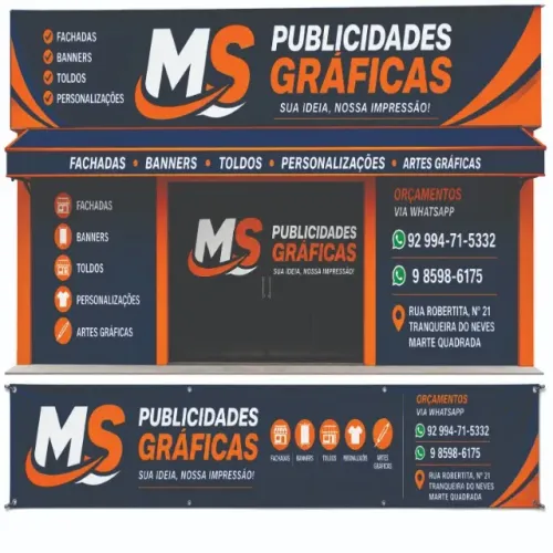 GRÁFICA PARA FACHADA, BANNER, ADESIVO E MUTO MAIS