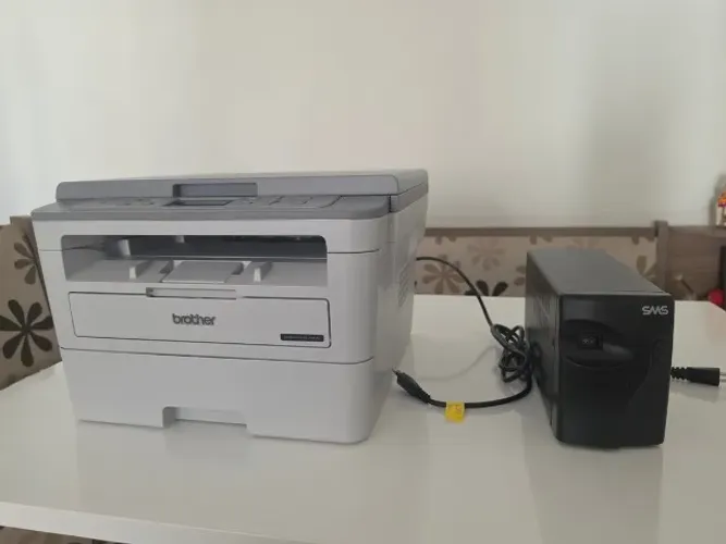 IMPRESSORA LASER BROTHER DCP-B7520DW + ESTABILIZADOR SMS 1Kva - 7 MESES DE USO ! NOVOS !