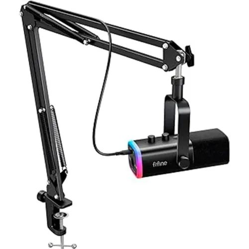Microfone fifine am8 + braço articulado