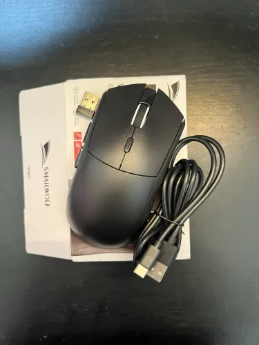 Mouse gamer sem fio smailwolf rs7