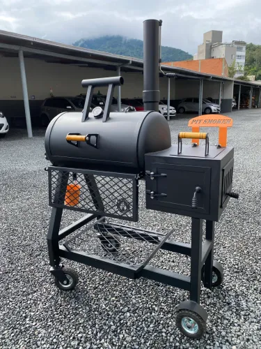 Pit Smoker BBQ para 14kg - Produto Premium