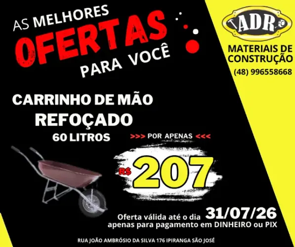 Carrinho de Mão Fischer 60 litros