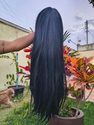 Lace 80 cmt cor preta, com franja