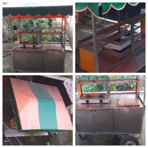 Carrinho de Lanche 1,80x90  (Barraca para vários tipos lanches com compartimento térmico)