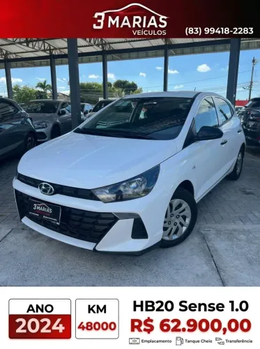 Hyundai HB20 Sense 1.0 Flex 12V MEC 2024
