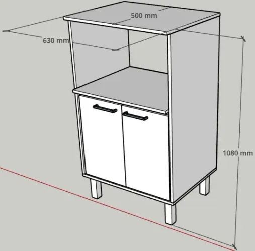 Balcão Forno Microondas