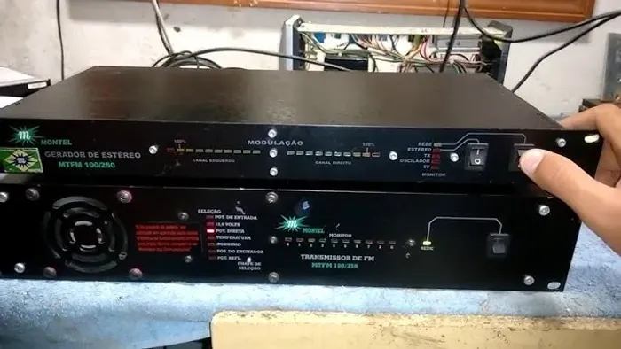 Kit completo  transmissor fm montel "sistema de transmissão profissional e confiável"