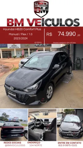Hyundai HB20 Comfort 1.0 Flex 12V Mec. 2024