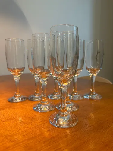 Taças de vidro para Champanhe