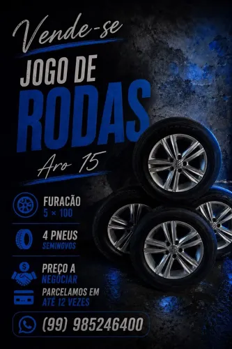 Kit Ródão original do polo aro 15 