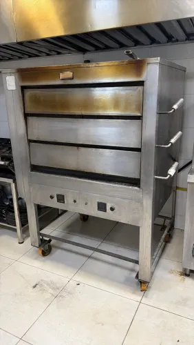 Forno a lastro com tijolo refratário 3 câmaras