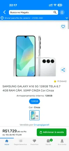 SAMSUNG A16 5G - ZERADO !!!!!