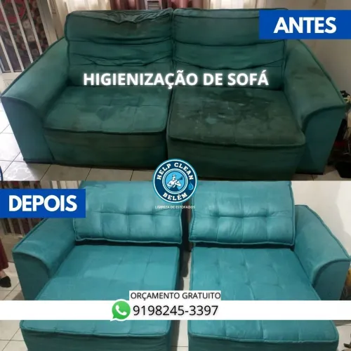 Limpeza de sofá 
