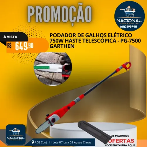 Podador De Galhos Elétrico 750W 220V Pg-7500 Garthen