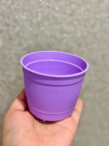 Mini Vaso Aquarela de Plástico (Unidade) | Vaso Decorativo Colorido