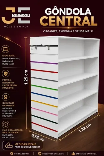 Gôndola Central em mdf