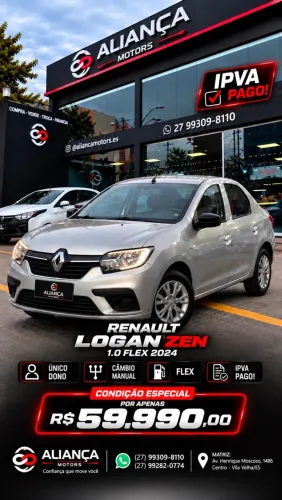 Renault Logan Zen Flex 1.0 12V 4P Mec. 2024