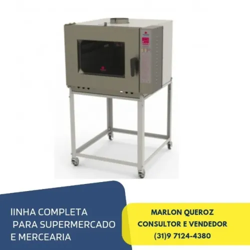Forno Turbo 5 Esteiras a Gás Progas