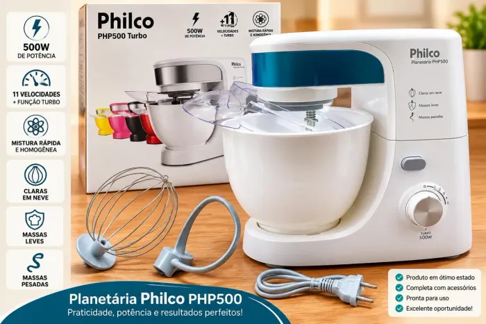 Planetária Philco PHP500 500W NOVÍSSIMA - Usada só 3x!