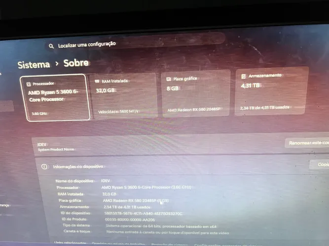 Computador gamer