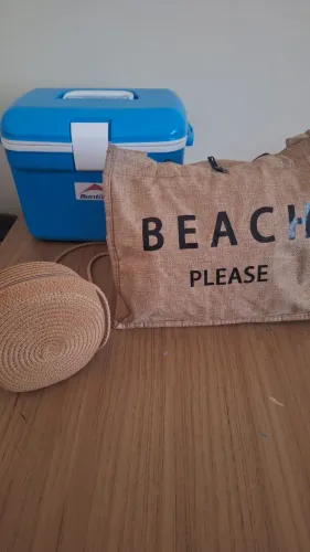 Kit praia - cooler, bolsas e powerbank