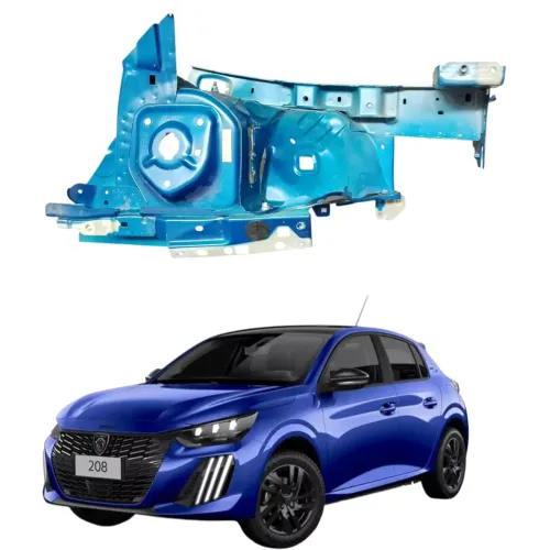 Longarina Lado Direito Peugeot 208 Style 2023 2024 1.0 Azul