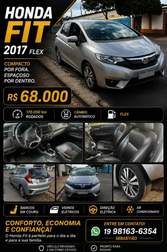Honda Fit Ex/s/ex 1.5 Flex/flexone 16V 5P Aut. 2017
