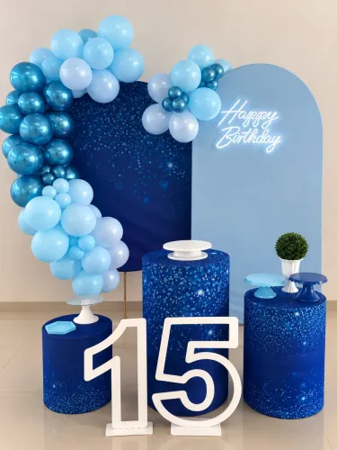 Locação de kit pegue monte, decoração completa 
