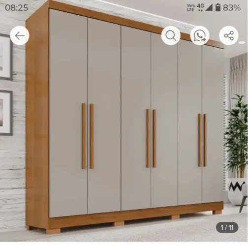 Guarda roupa casal 6 portas 2 gavetas