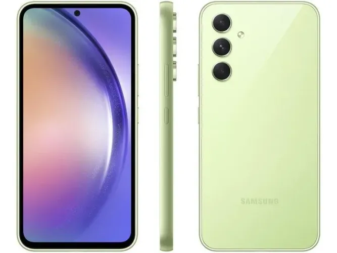 Smartphone Samsung Galaxy A54 256GB Verde Lima 5G Octa-Core 8GB RAM