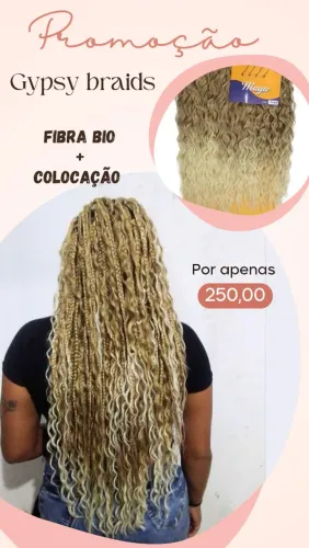 Gypsy braids box braids boho braids cabelo orgânico