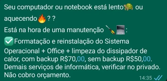 Formatação