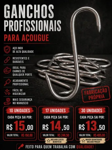 Gancho de inox
