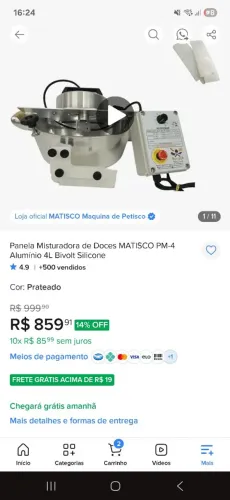 Panela mexedora de doces