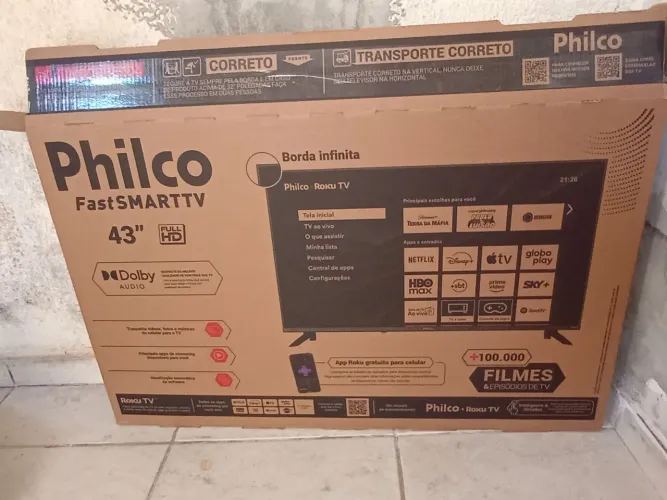 Vendo tv Ismart 43 polegadas novinha na caixa com uma semana de uso