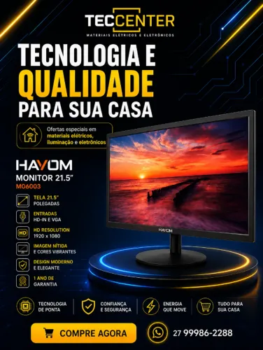 Monitor Hayom 21,5 Polegadas 75hz