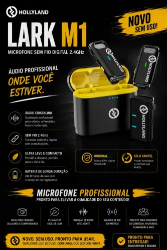 MICROFONE LAPELA HOLLYLAND M1 NOVO