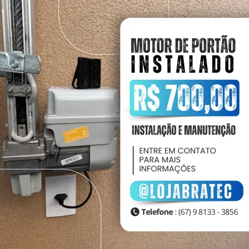 Motor para portão de elevação de 8 segundos (instalado)
