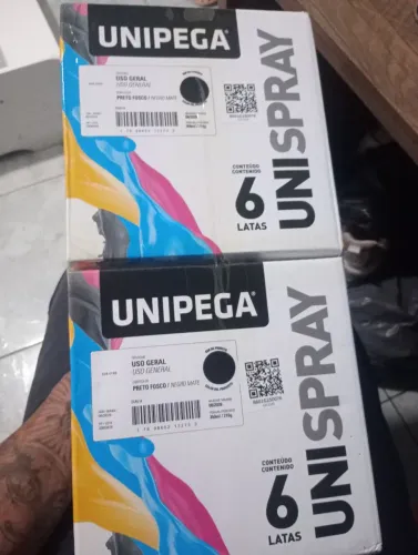 Kit 6 tintas spray preto fosco 